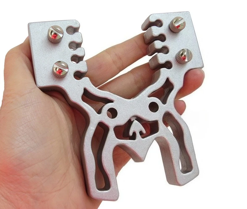 

Cat Beast Aluminum Alloy Flat Round Dual-use Rubber Band Set Fast Pressure Large Bow Head Outdoor Slingshot