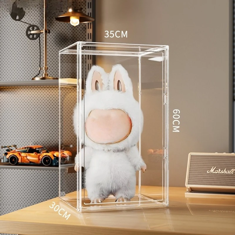 

Ящик для хранения глухих ящиков, подходящий для 400% Молли, Димомо, Лабу, большой передвижной кукольный дисплей - идеальный подарок для коллекционеров