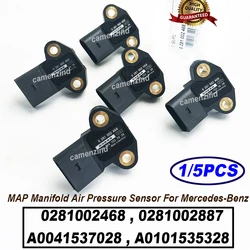 1/5PCS 0281002468 A0041537028 0281006481 MAP Manifold Air Pressure Sensor For MERCEDESS-BENZ ACTROS MP2 ATEGO VARIO