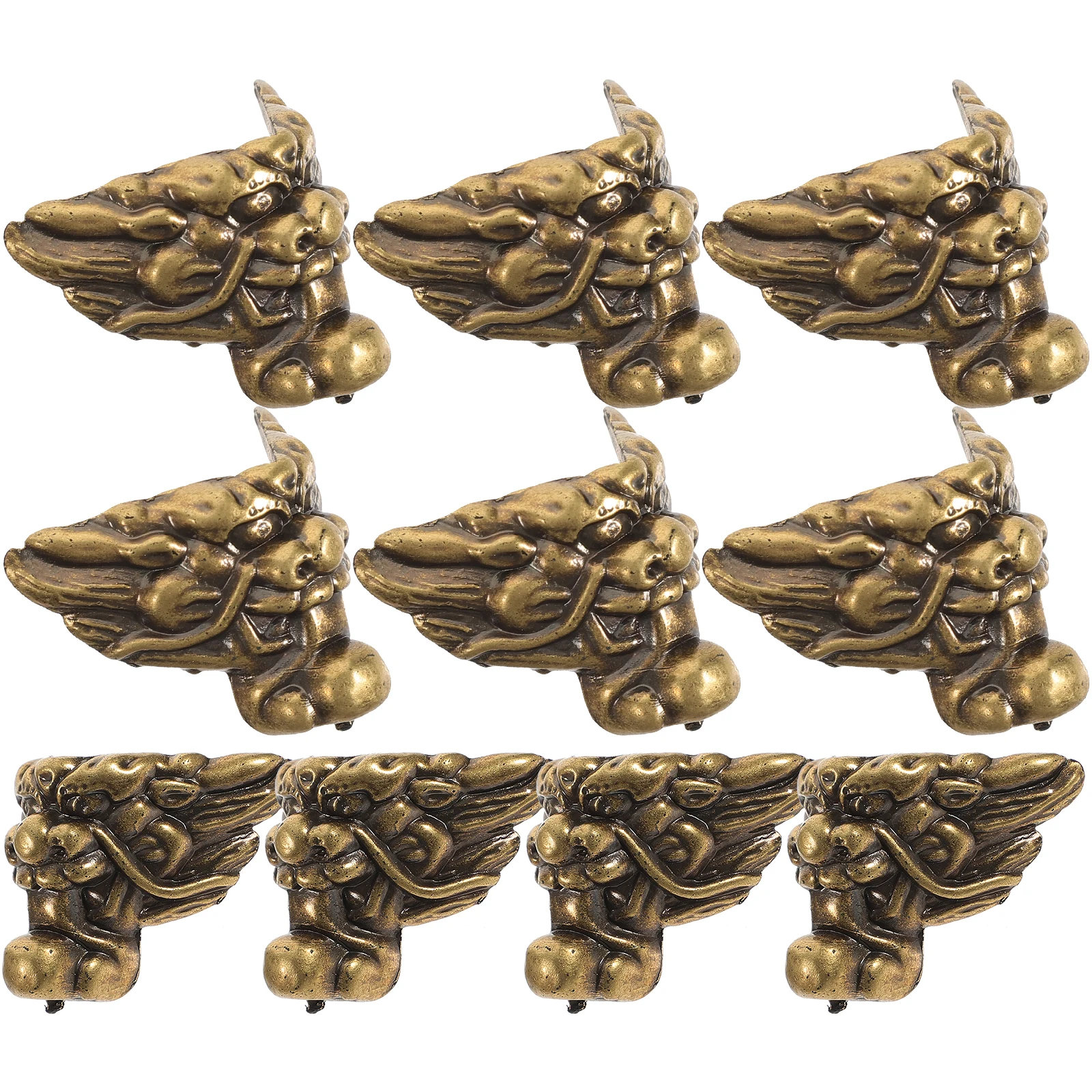 12 قطعة من واقيات زوايا الصندوق الخشبي بتصميم الأسد، أغطية حواف زخرفية عتيقة، حافظة مجوهرات، حراس أمان لصندوق أدوات الهدايا