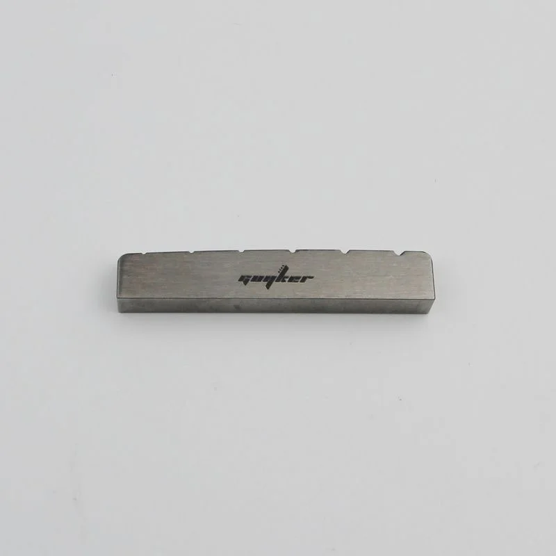 Guyker 43mm 42mm Guitar Titanium Alloy Nut - Pre-Slotted Nuts Replacement Part for LP Electric Guitar