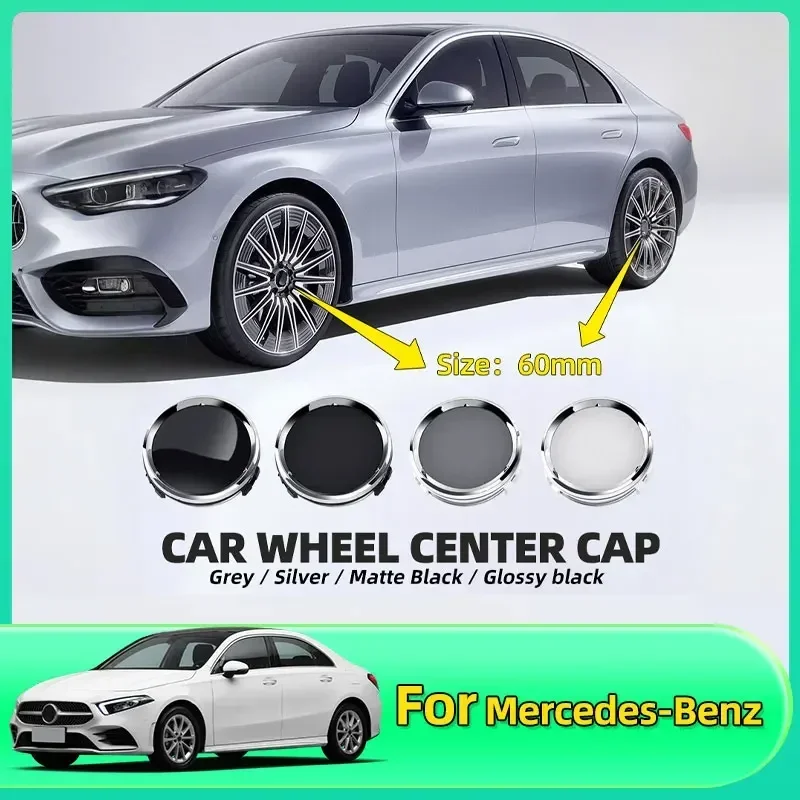 

4 шт., 60 мм, колпачок втулки колеса автомобиля, эмблема, значок для Mercedes Benz C180 E300 GLC W163 W166 W167 W204 W205 W212 W213 X253 W117 W176 W164