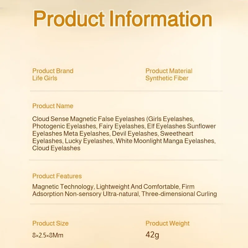 Lazy Glue-Free Magnetic False Eyelashes for Women Sunflower Natural Simulation Fast Adsorption Soft Eyelashes