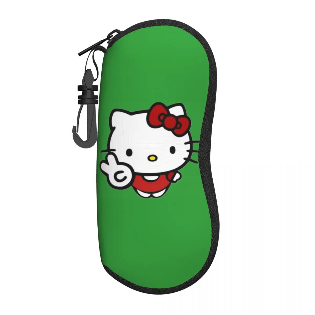 

Чехол для очков «Hello Kitty», знак мира, чехол для мужских и женских солнцезащитных очков, чехол для хранения очков с милым принтом, ежедневная коробка для очков