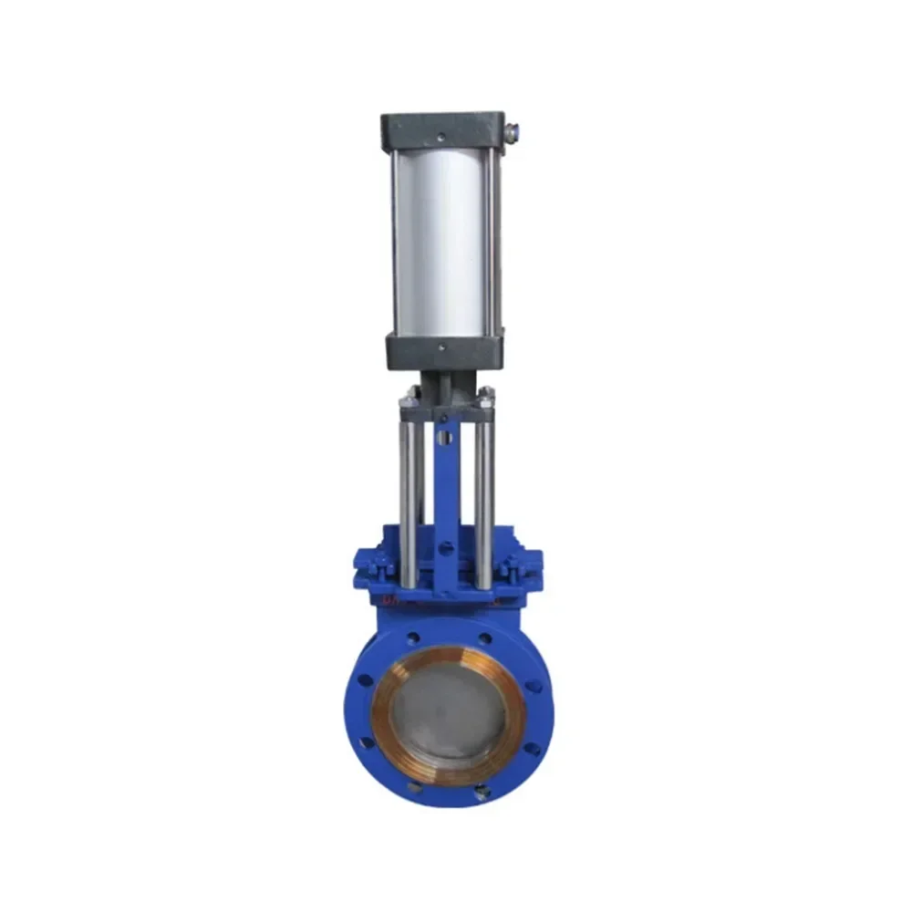 

Cast iron pneumatic knife gate valve 8 inch Dn80 knife gate valve stainless steel slurry knife gate valve
