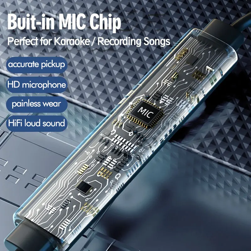 Per Xiaomi Air Conduction 2023 cuffie cablate originali tipo C cuffie indolori Open Ear con microfono per iPhone e Computer Android