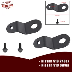 Aluminum-Crafted Radiator Brackets for S13 240sx Silvia * Black, Engine Cooling System Components