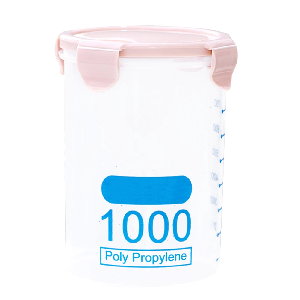 

Food Storage Container Airtight Dry Snacks Container Leakproof Plastic Cereal Storage Bottle Square Stackable 800Ml Green