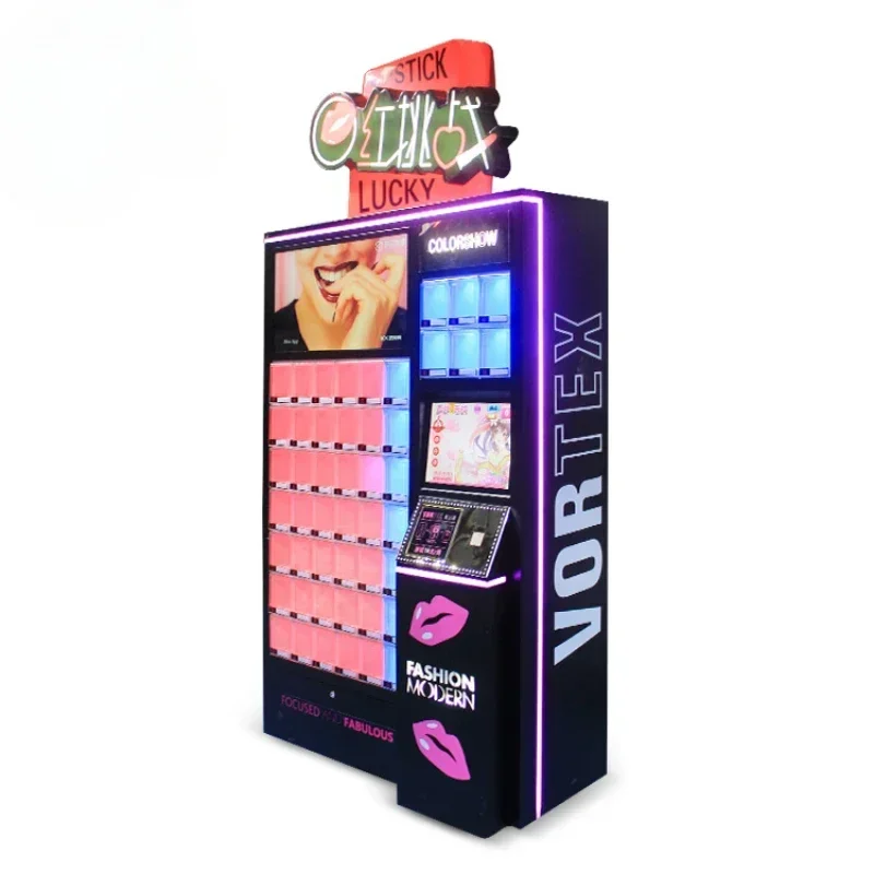 Hot selling and durable Beauty Shopping Mall Cosmetics Store Makeup Items Smart Lipstick Vending Machine