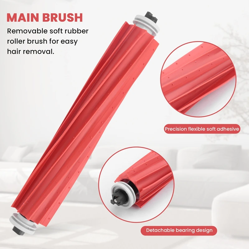 A43F-7 قطعة ل Roborock S7 T7S HEPA ملحق من مرشح انفصال فرشاة رئيسية ممسحة القماش الجانب فرشاة مكنسة كهربائية جزء #3