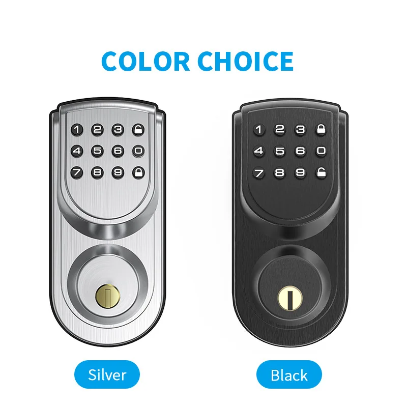 America Standard SiliconeTouch Tone Keypad Password Key Smart Deadbolt Door Lock