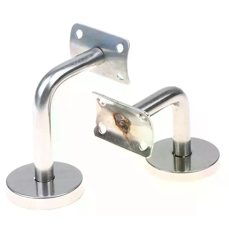 Handrail Bracket Stainless Steel Wall Support Hand Rail Balustrade Mopstick Wall Mounted Handrail Bracket Fixing Accessories