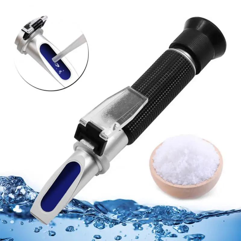 Salinity Compact Durable Reliable Accurate Portable Refractometer For Aquarium Saltwater Test Kit Marine Life Professional-grade