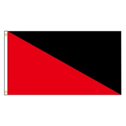 90*150cm Anarchy Anarcho flag with Communist Anarcho Syndicalism BANNER