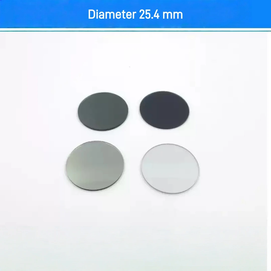 25.4mm Reflective ND Filter Neutral Density Reducing Optical Glass Lens 400-1100nm Transmit Optional 0.01%-90% for Spectrometer