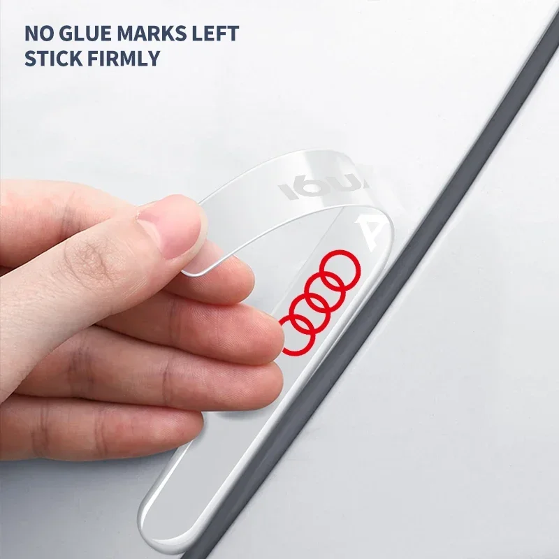 8Pcs Transparent Car Door Handle Protection Film Anti-Scratch Sticker For Audi Sline A3 A7 Q3 8v RS5 B7 A4 B9 A6 C7 A6 A3 8p TT