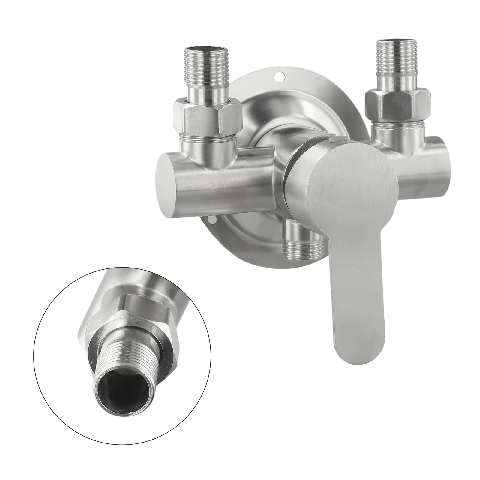 

Comfortable Grasp Shower Faucet, Stainless Steel Material, Ceramic Spool, Built in Rubber Sealing Ring, Easy Water Control