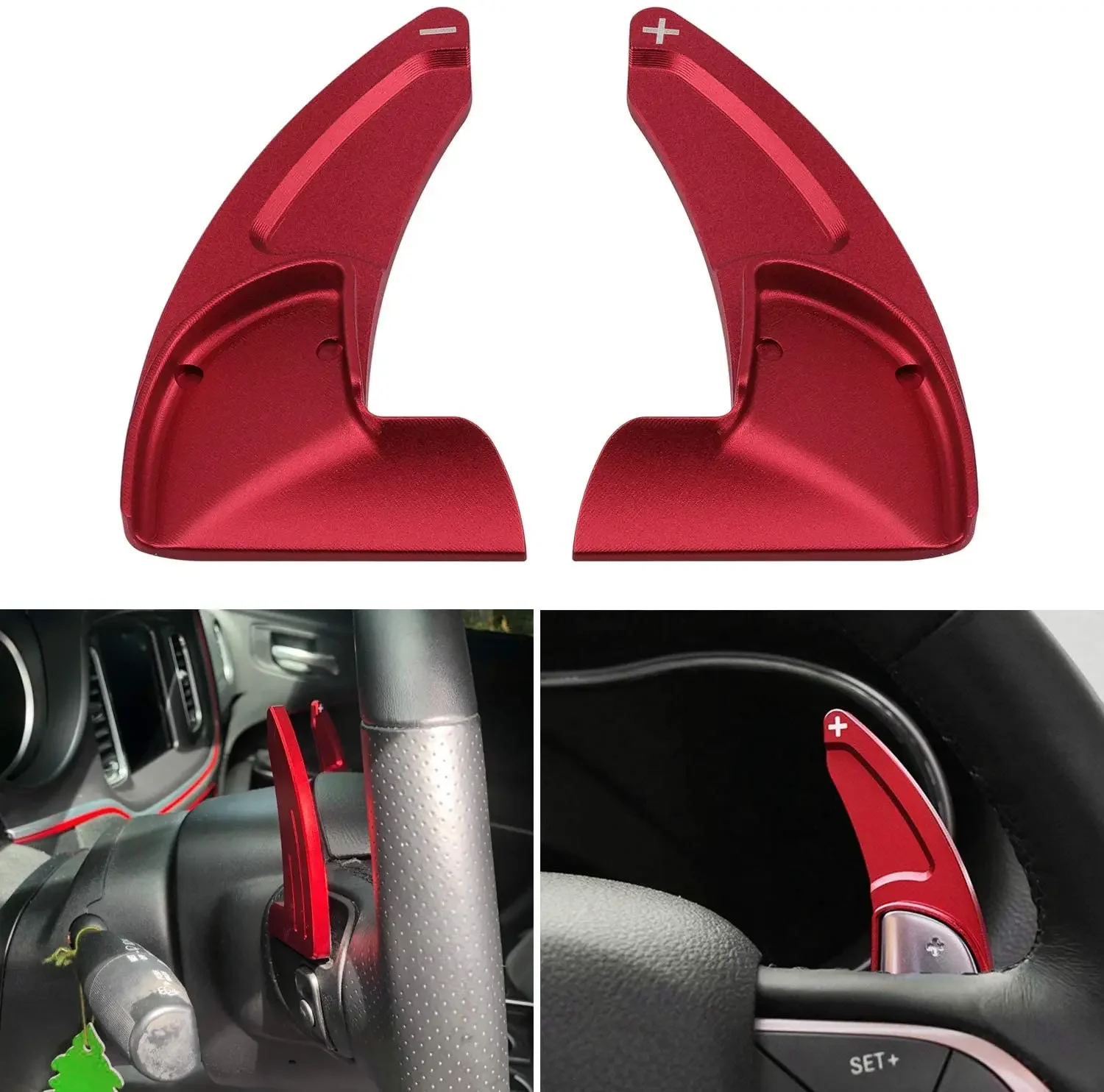 Car Steering Wheel Shift Paddle Extended Shifter Interior Trim Cover For 2014 2015 - 2021 Jeep Grand Cherokee