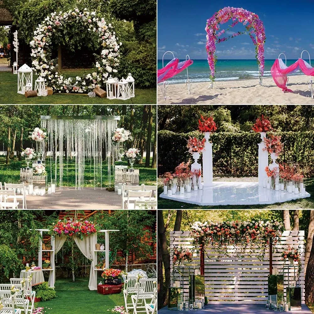 

MOON.QG Wedding Ceremony Photography Backdrop Sea Curtain Garden Photozone Background Baby Photo Studio Photozone Accessories