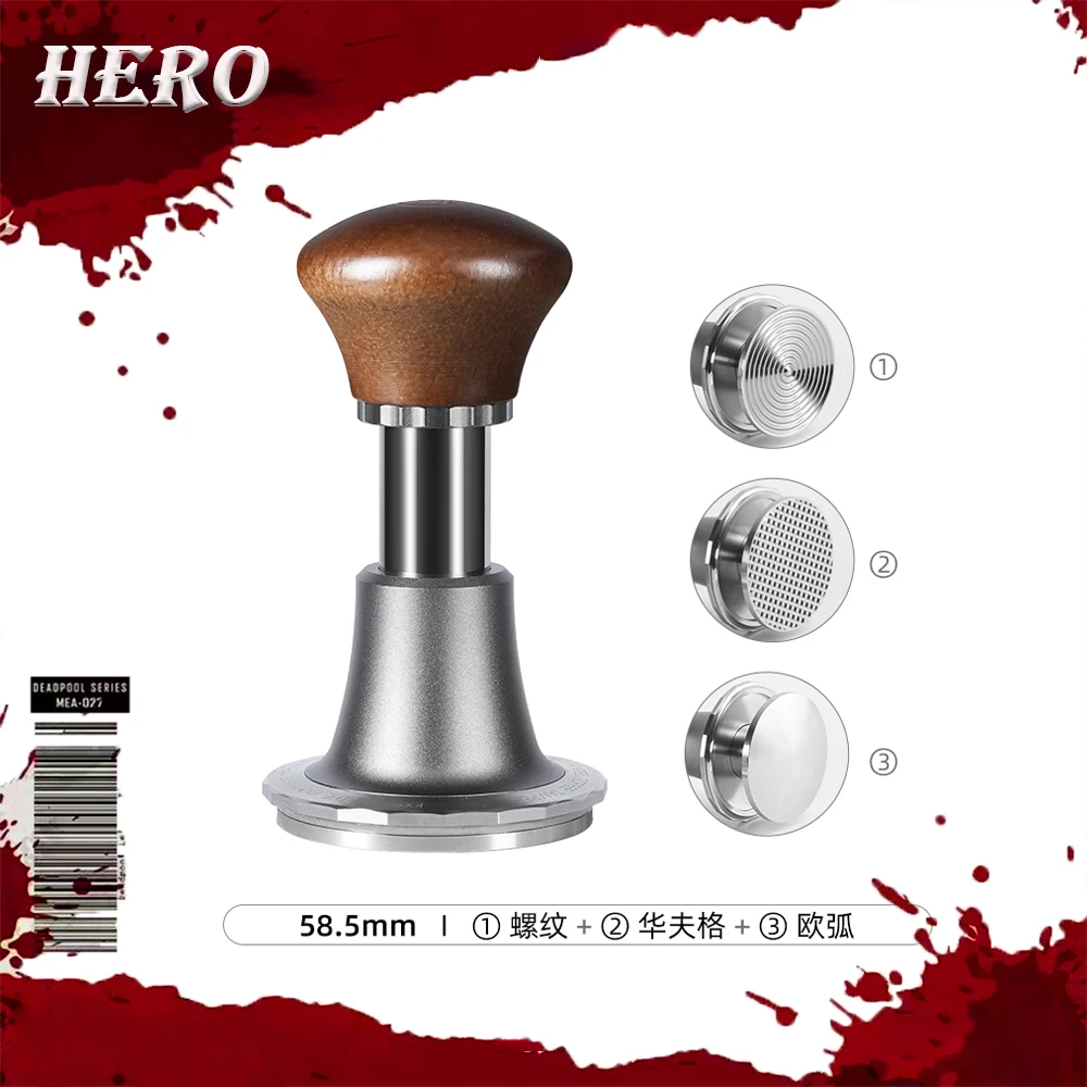 

IN Stock Hero Sword 51-58mm Coffee Tamper Coffee Powder Press Espresso Machine Bounce Constant Force Automatic Rebound