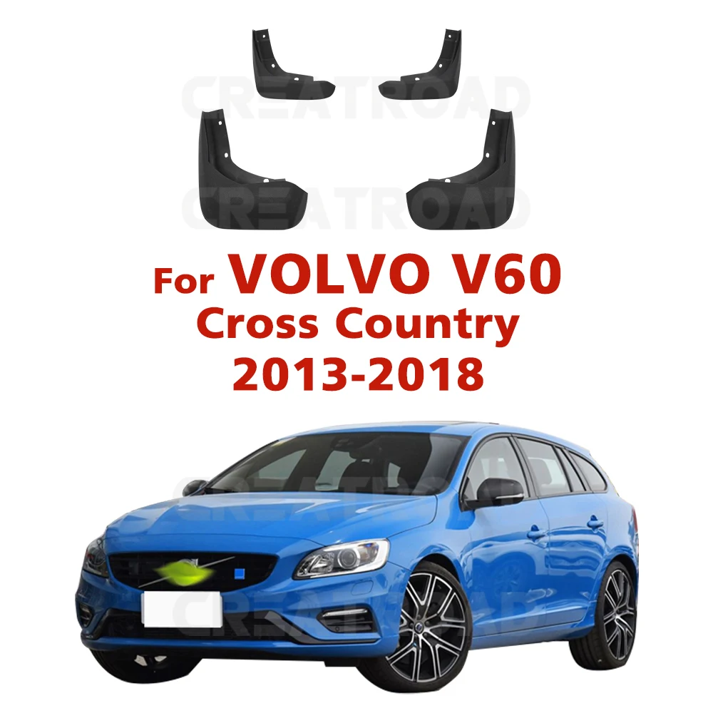 For VOLVO V60 /V60 Cross Country 2013 2014 2015 2016 2017 2018 2019 2020 2021 2022 2023 Fender Mudguard Mud Flaps Guard Splash