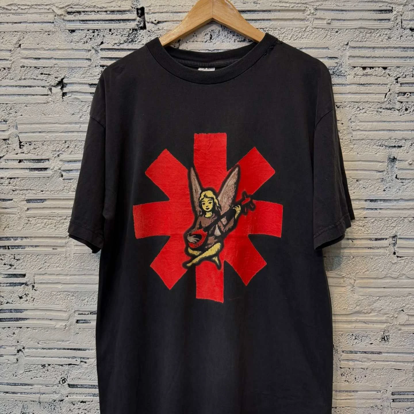 Vintage Red Hot Chili Peppers One Hot Minute RHCP Asterisk Band Graphic Tee Cotton Mens Womens T-Shirt Summer Streetwear