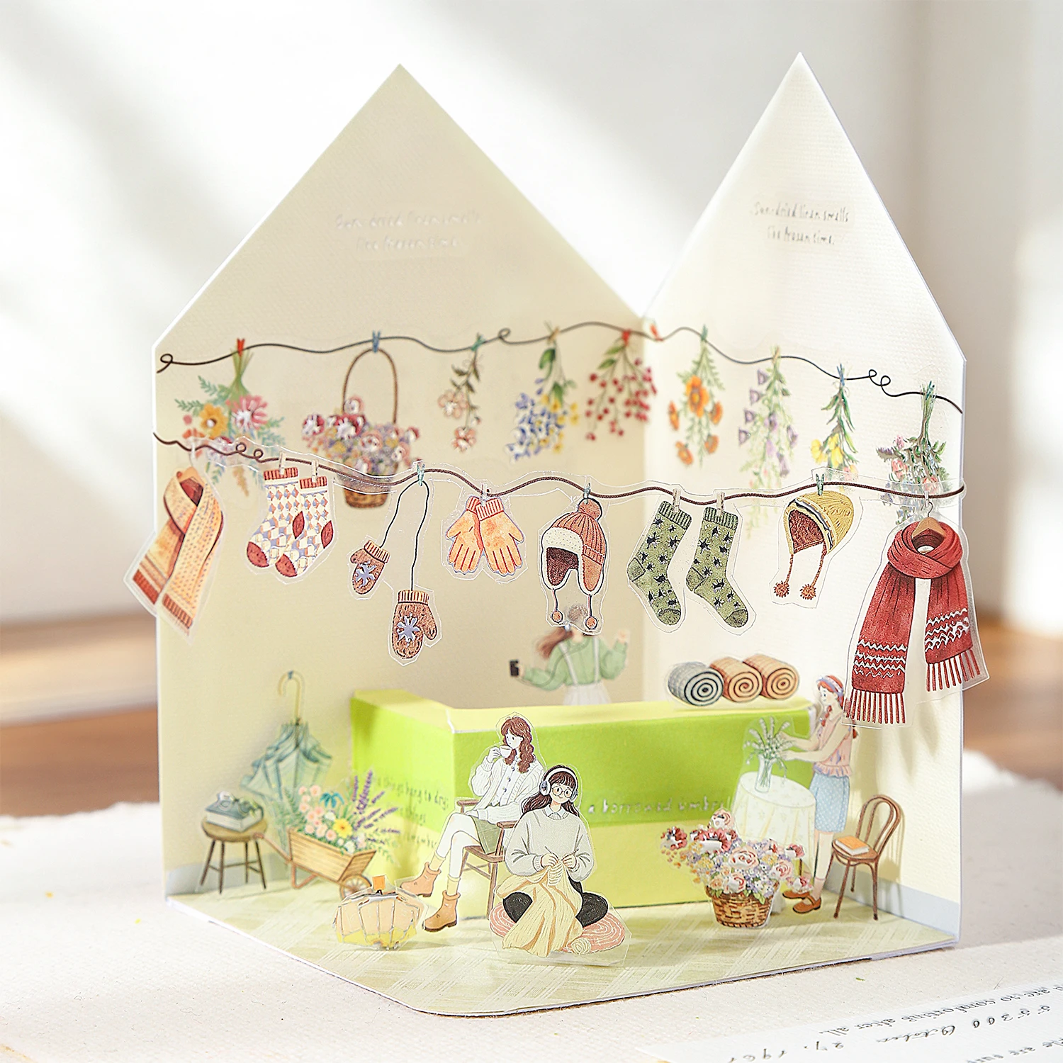 50mm*200cm Vintage Character Life Landscape PET Tape Creative DIY Journal Material Collage Scrapbooking Stationery