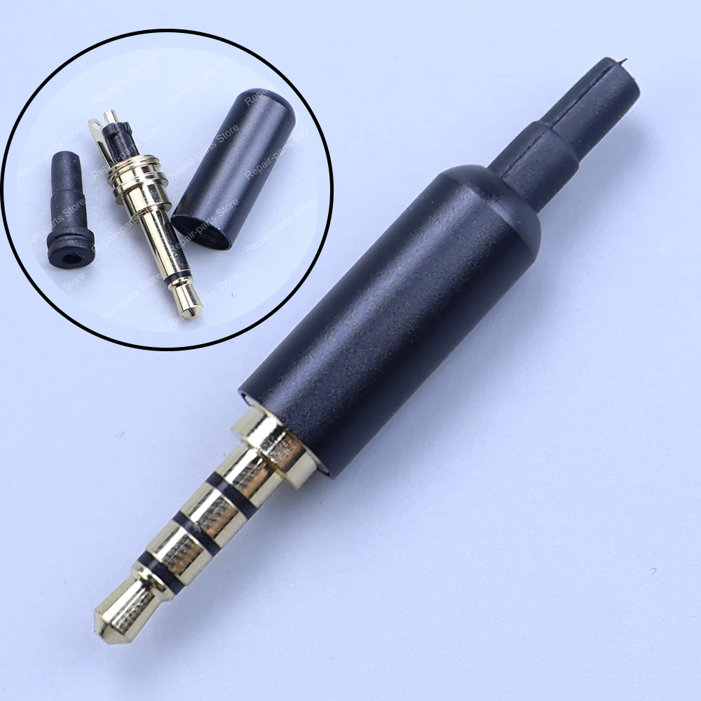 JCD 3.5MM Stereo Headphone Plug 2/3/4 Pin Male Gold-Plated Audio Adapter Set Speaker Headphone Jack AUX Solder Wire Connector view 3