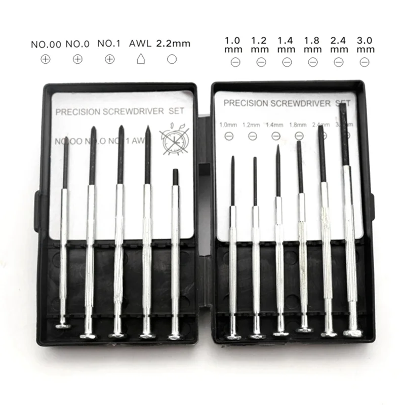 11Pcs Precision Mechanical Screwdriver Sets are Suitable for Electronic Products, Clock Tools, Model Making and Glasses.