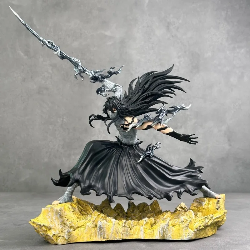 

‌Bleach Anime Ichigo Kurosaki 24cm Moonless Combat Figure Model Statue Collectible Desktop Decor for Boys Gift