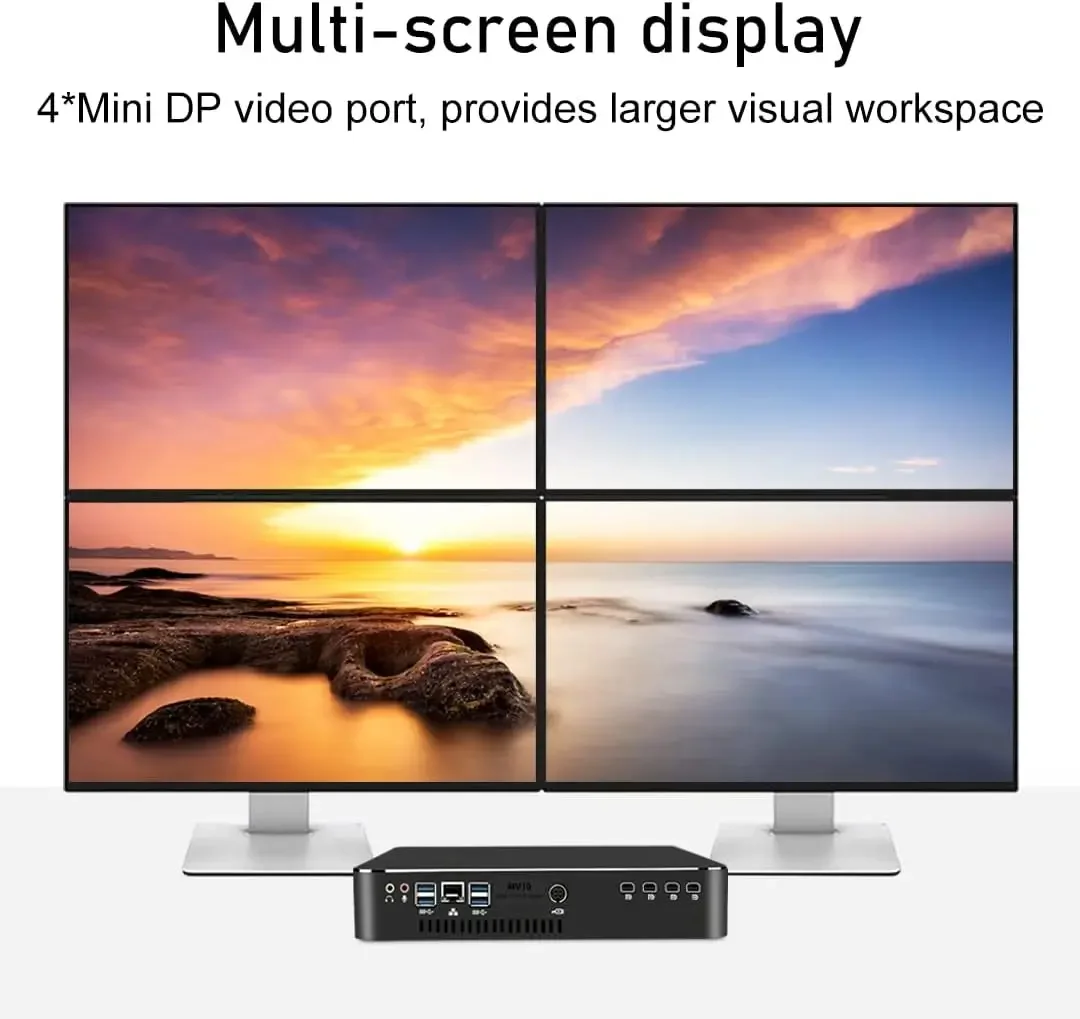 Msecore Mini Desktop PC Computer with E3-1231V3 16G RAM 1T SSD P1000 Dedicated Graphics for Graphic Design Video Editing