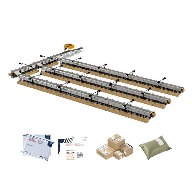 Parcel Balance Wheel Sorter Mail  Parcel Sorting Dynamic Weighting Conveyor Machine with Visual System for Logistic Warehousing