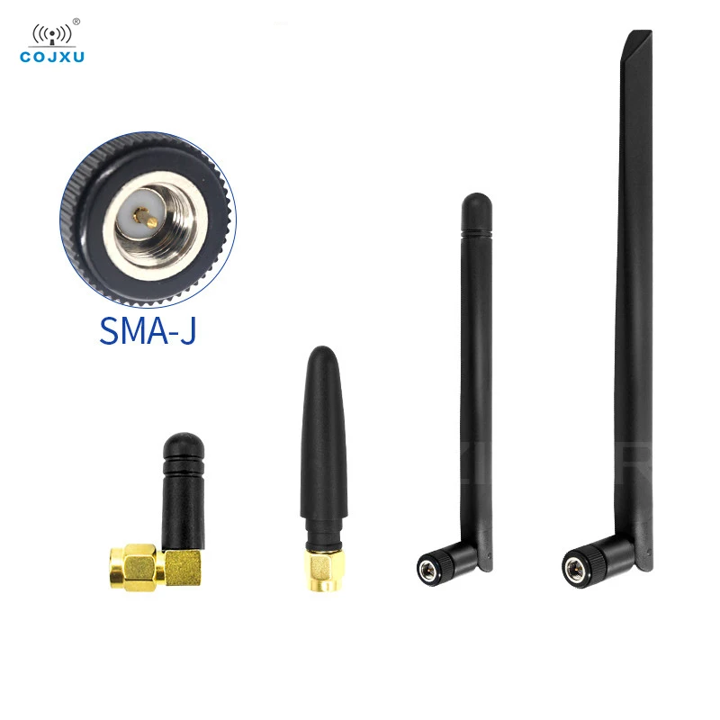 2PCS/Lot 2.4G 5.8G COJXU Antenna Rubber Antenna SMA-J Interface 2dBi 2.4G Rubber Series For Wireless Module Smart Home