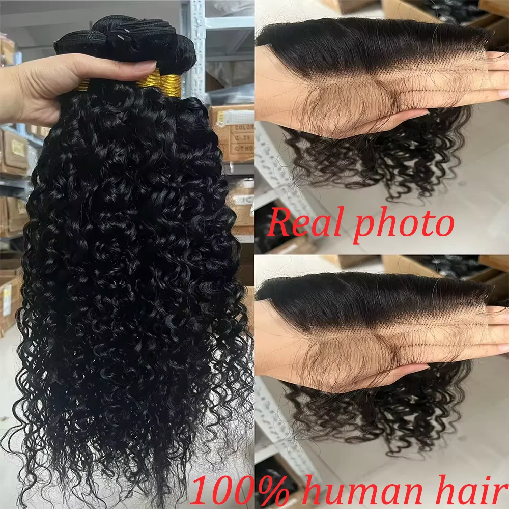 ผมบราซิลแท้แบบลอนน้ำ พร้อมชิ้น - Deep Wave 3 Bundles With Closure บทวิจารณ์และราคา