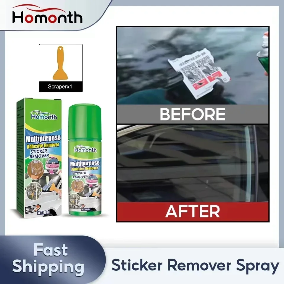 Portable Adhesive Removal Spray  Sticker Glue Remover Agent For Tape Gum Grease Tar Car Detailing Novelty Auto Supplies