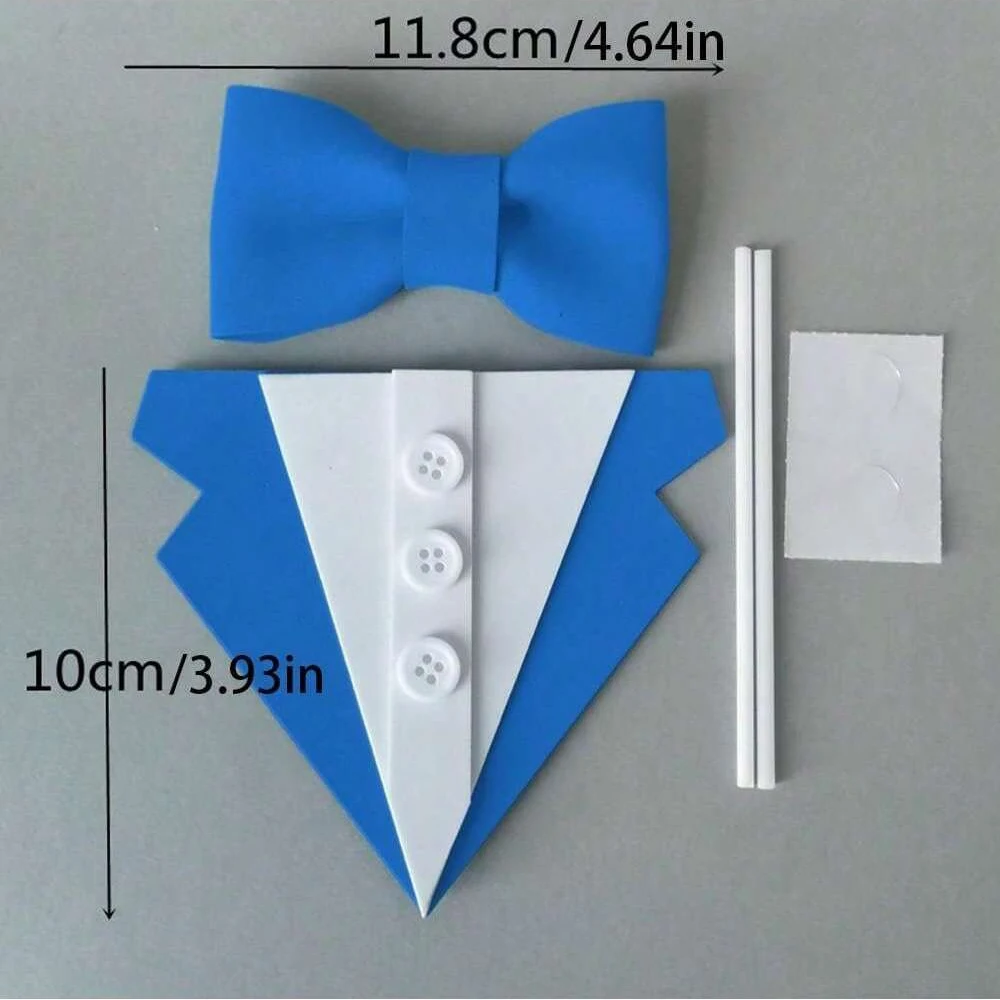 3 zestawy niebieski czarny krawat garnitur szczęśliwy dzień ojca ozdoba na wierzch tortu z okazji urodzin tata narzędzie do dekoracji ciast