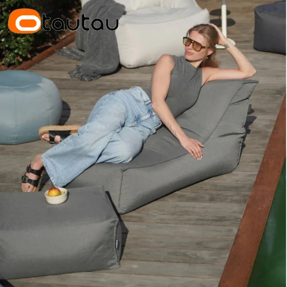 OTAUTAU في الهواء الطلق أكسفورد غطاء كيس فول حمام سباحة تعويم المتسكع نادي الشاطئ Pouf SF505 【لا حشو! تحتاج إلى ملءها بنفسك!】 #4