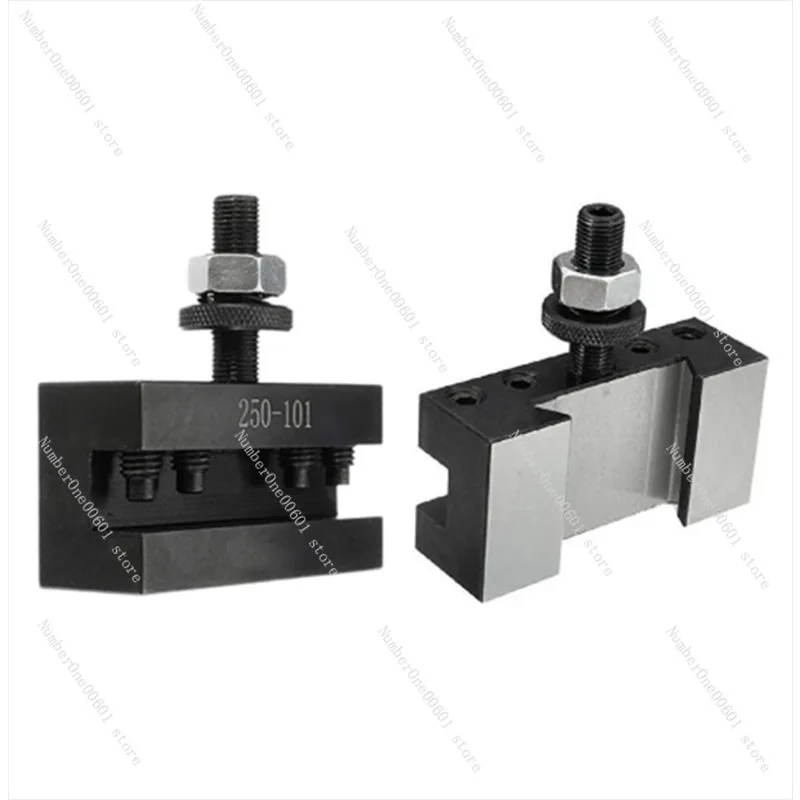 

250-101 2PCS Quick Changing Tool Post High Carbon Steel Durable CNC Turning Lathe Tool Holder Boring Milling Cutter Bracket