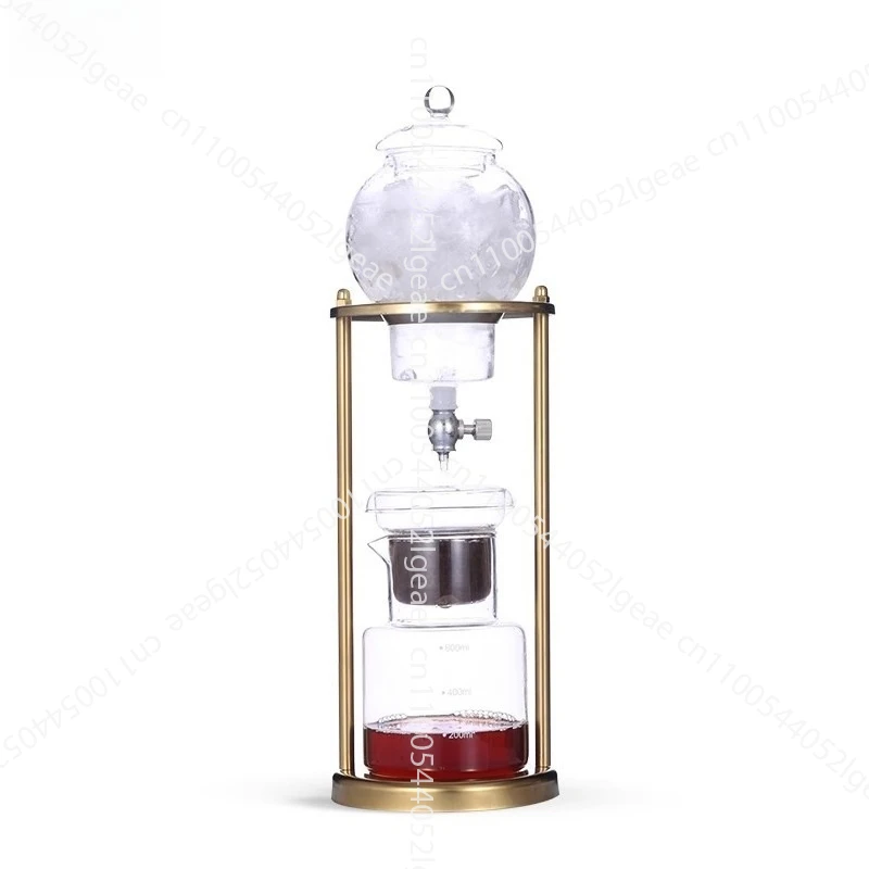 

Ice drip coffee pot; home use drip-style American cold brew pot glass; ice brew coffee ice drip pot commercial use