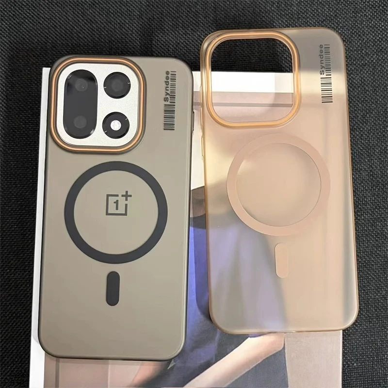 Fall Für Oneplus 15 ACE 6 5 3 Nord CE 5 4 3 Lite 2T Für Magsafe Matte Harte durchscheinende Fällen Stoßfest Stoßstange Schutz Abdeckung