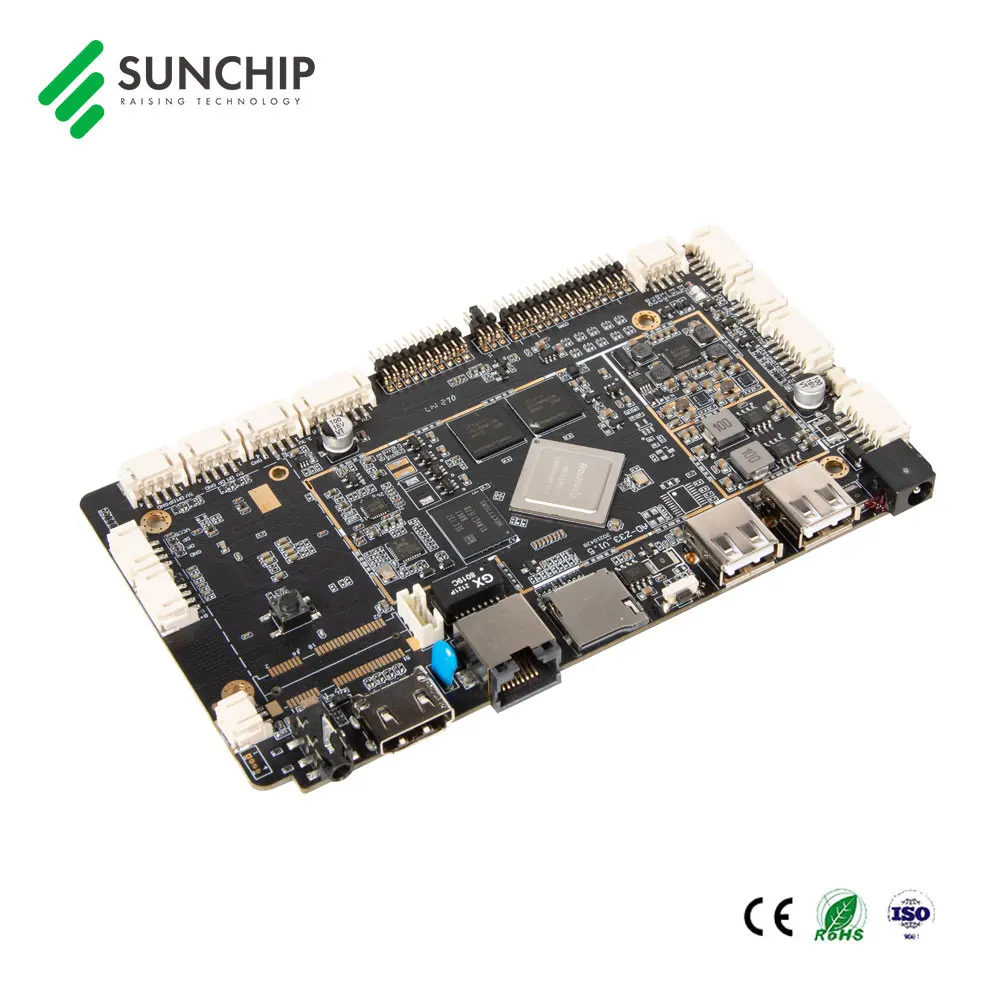 RK3288 Quad Core Android Board RJ45 SIM POE WIFI BT UART Gpio Mic Speaker IIC LVDS EDP MIPI Supported OEM ODM Embedded Android