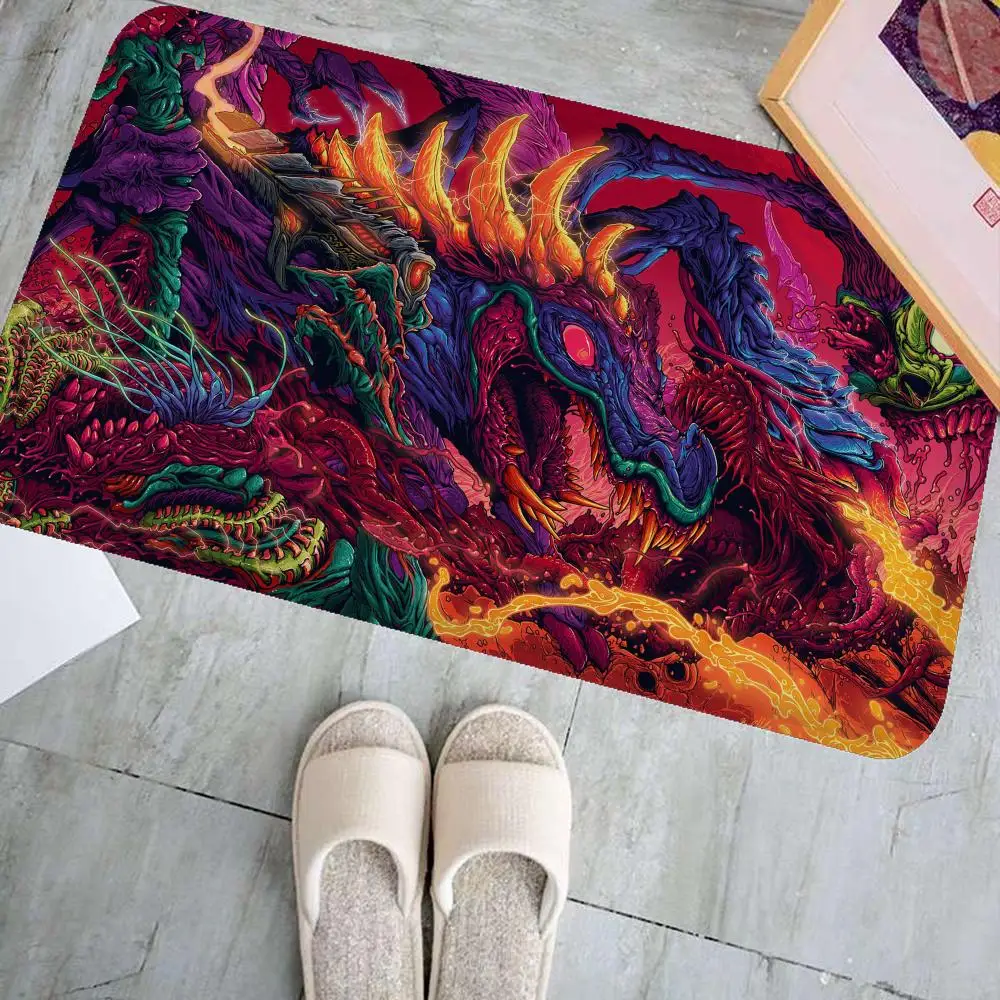 Hyper Beast Floor Mat Door Mat Washable Non-Slip Living Room Sofa Chairs Area Mat Kitchen Doormat Area Rug