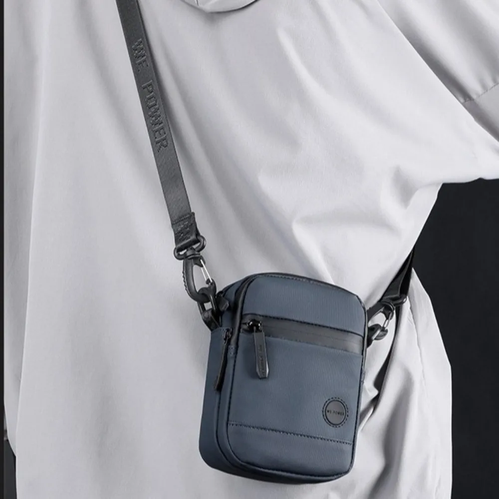 

Square Men Crossbody Bag Single Shoulder Multi-Pockets Men Chest Bag Anti Splash Multifunctional Nylon Fanny Pack Camping