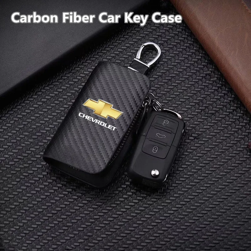 

Автомобильный брелок из углеродного волокна, кожаный роскошный брелок для ключей для Chevrolet Spark Captiva Cruze Tracker Orlando Trax Epica Nubira Malibu