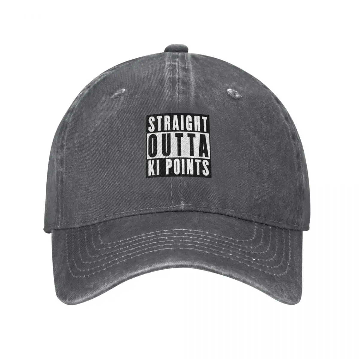 Funny D&D Monk Straight Outta Ki Points Design Baseball Cap Icon Sunscreen Male Women's