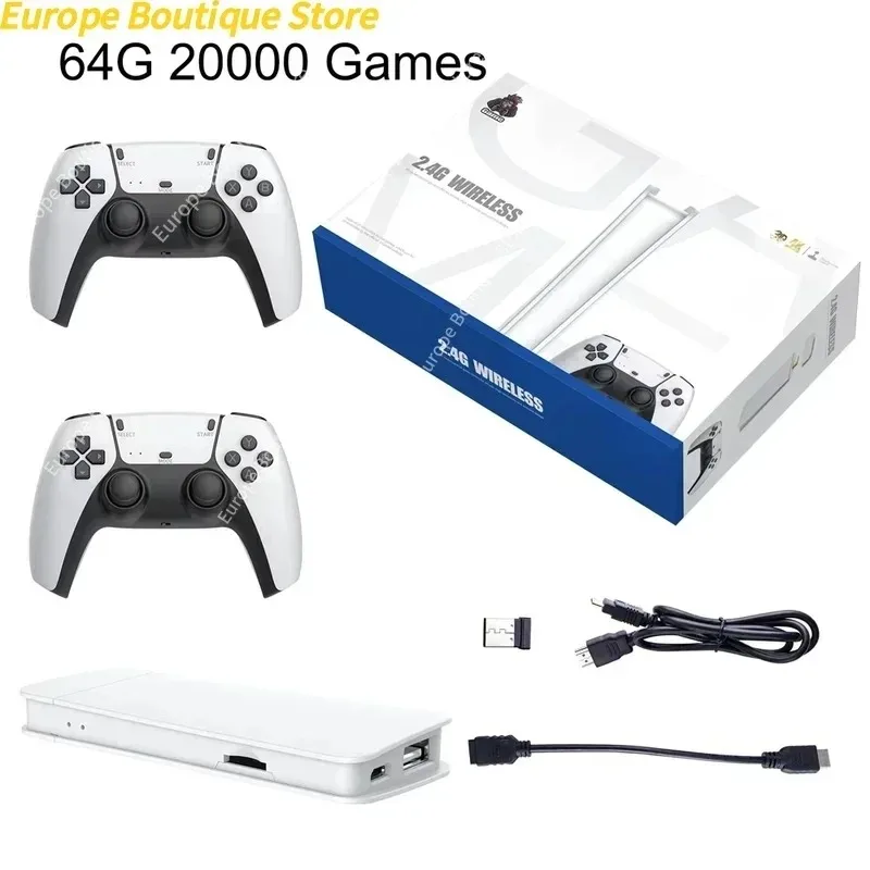 M15 لعبة عصا 4K HD 20000 ألعاب لاعب 2.4Ghz وحدة تحكم لاسلكية يده ممر كلاسيكي 2025 تلفزيون أجهزة تحكم ألعاب الفيديو المنزلية