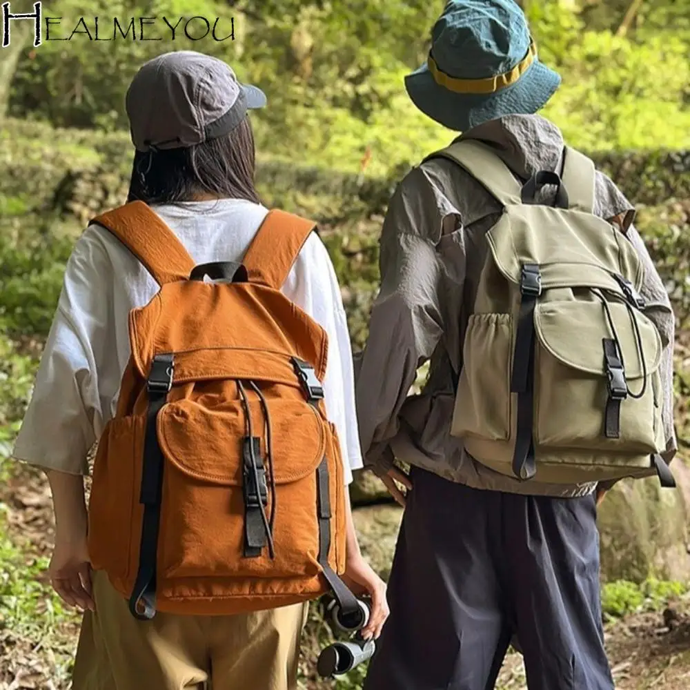 

Durable Waterproof Outdoor Backpack Casual Style Adjustable Straps Camping Backpack Nylon Multifunction Laptop Bag Hiking
