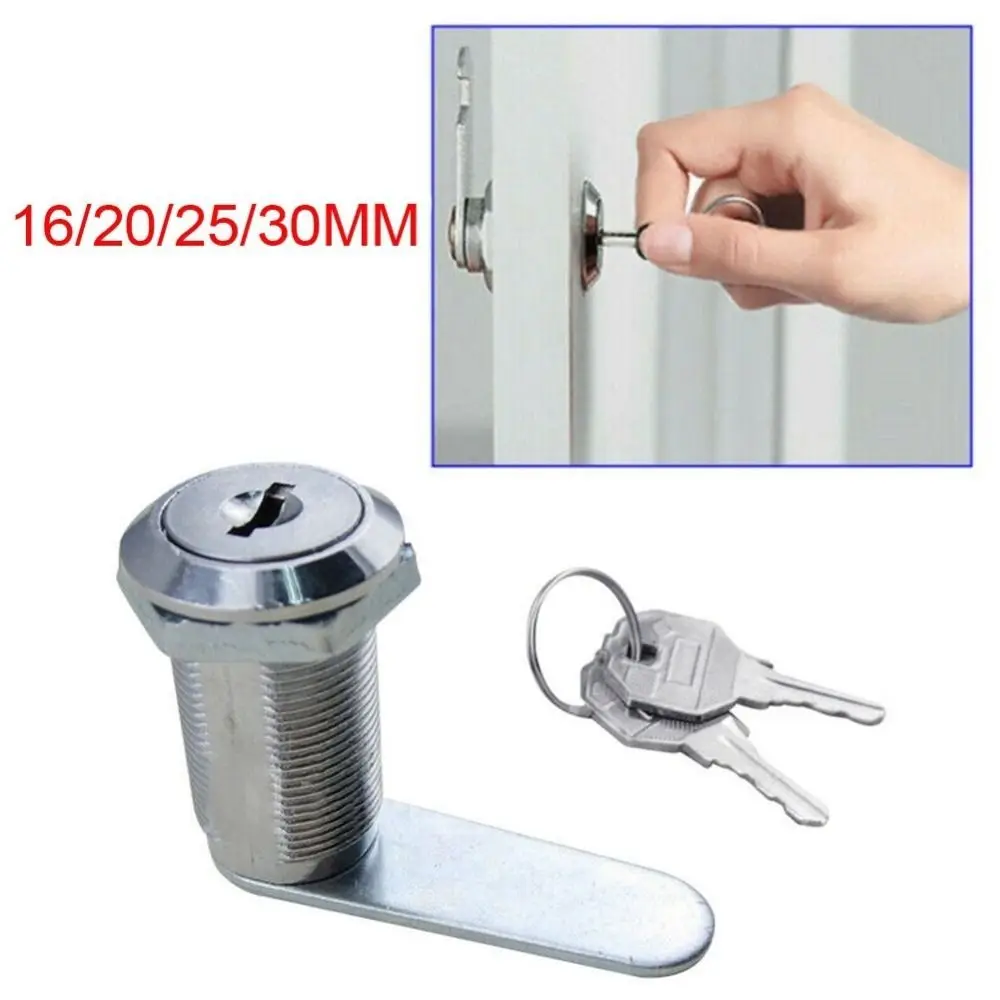 16/20/25/30mm New with 2 Key Door Locker Furniture Hardware Zinc Alloy Security Lock Set Drawer Lock