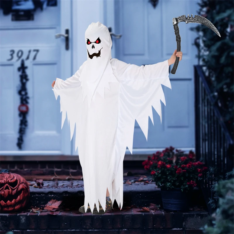 Accesorio de hoz de arma de plástico para Halloween para niños, niñas y adultos, decoración de Cosplay de Carnaval de Halloween, juguete para niños