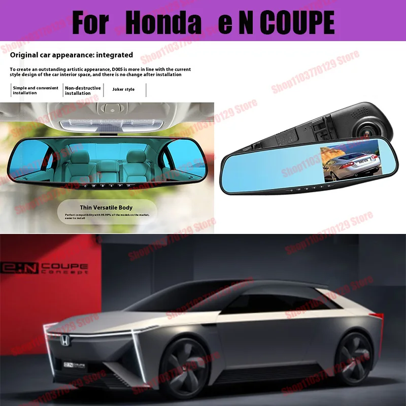 

For Honda e N COUPE High definition dual lens driving recorder with front and rear dual recording reverse images Car dvr